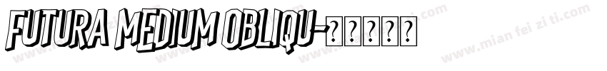 FUTURA MEDIUM OBLIQU字体转换